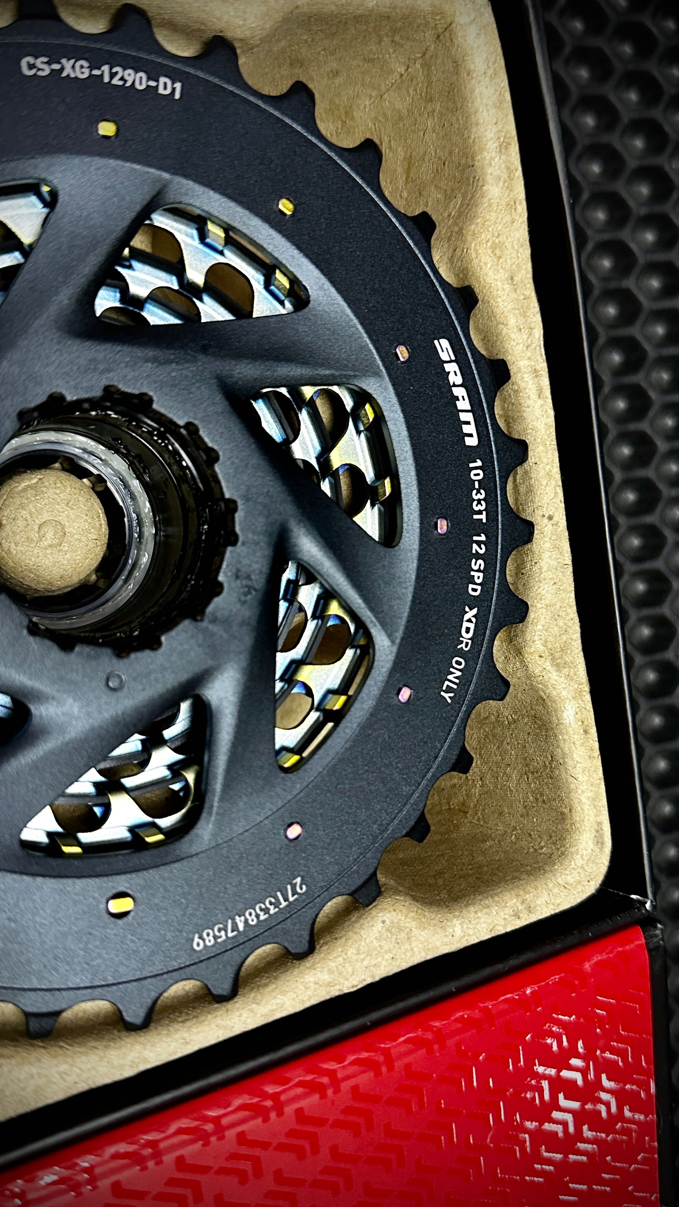 Касета SRAM RED 12  XG-1290, Cassette, Rainbow 10-33