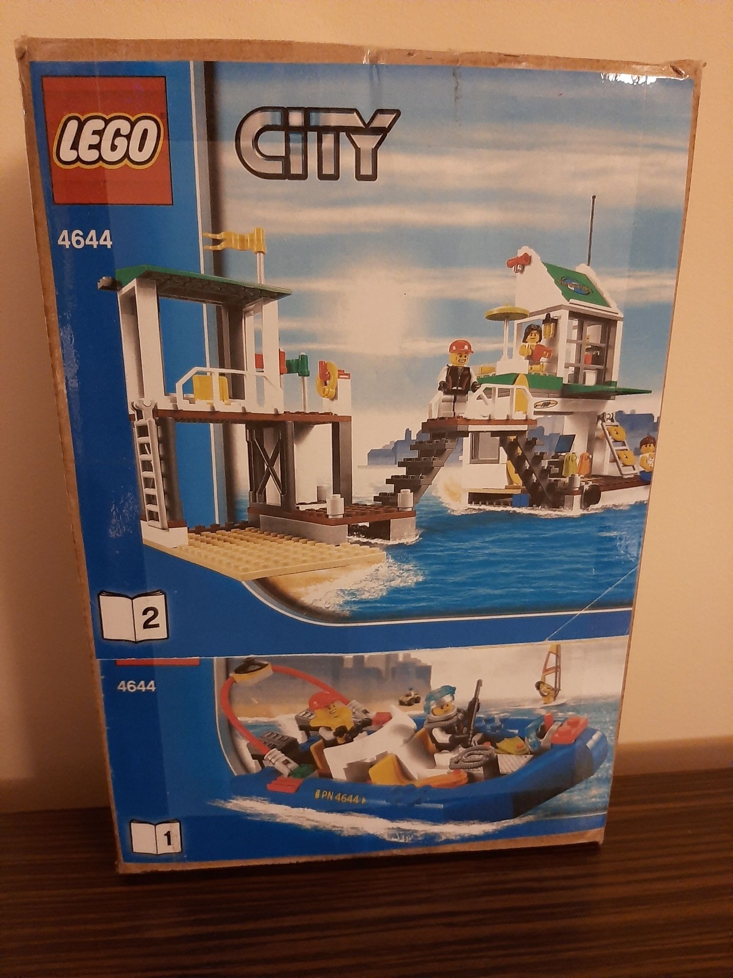 Lego City 4644 - Marina, Motorówka, Port, Łódź Unikat - jak nowy!