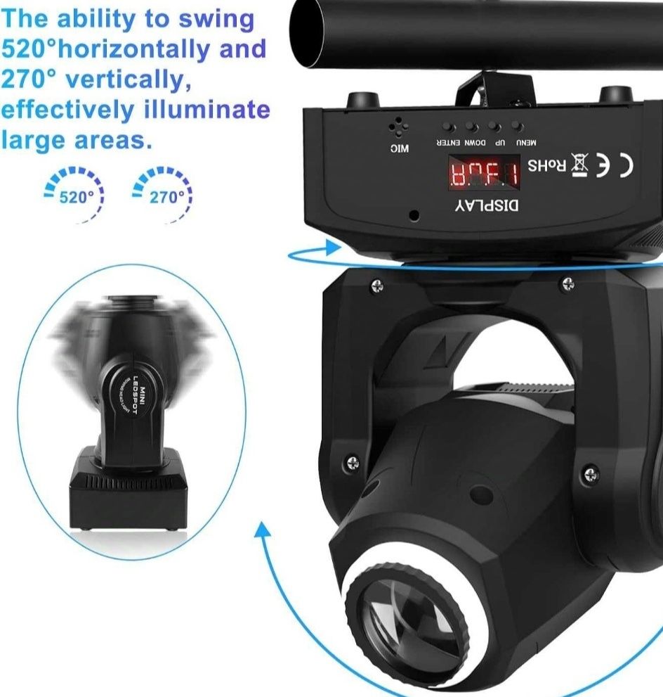 Nowa Lampa dyskotekowa  ruchoma