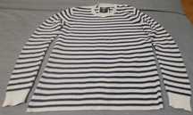 Sweter męski w pasy H&M L.O.G.G. (oldschool guziki button shoulder)