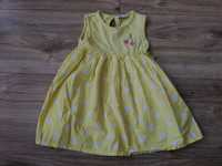 Sukienka Cubus roz 86 1-2 lata żółta