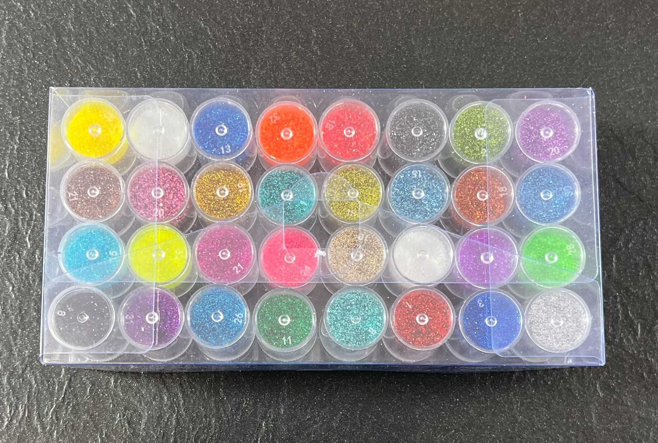 Kasanni 32 kolory brokatowego pudru do dekoracji twarzy manicure