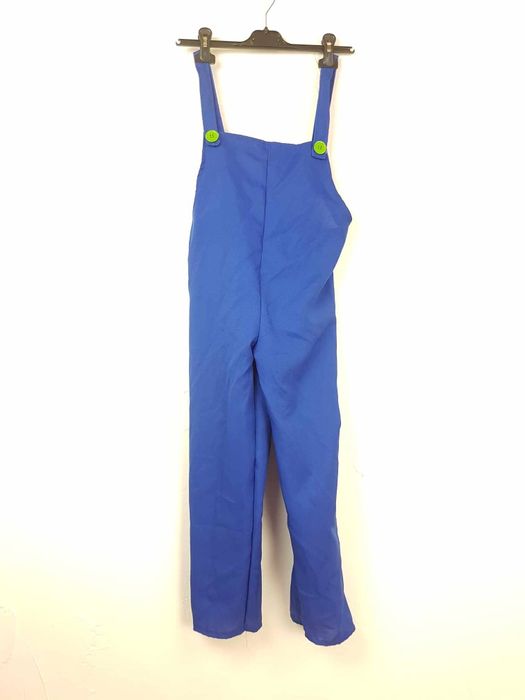 Spodnie ogrodniczki przebranie Luigi Super Mario 152 164. B247