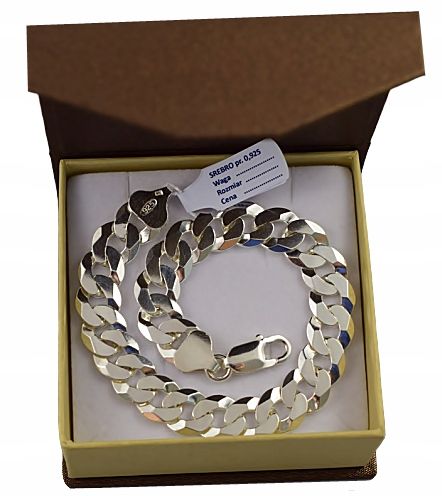 Srebrna Bransoleta Pancerka 10,50 mm  GRAWER GRATIS