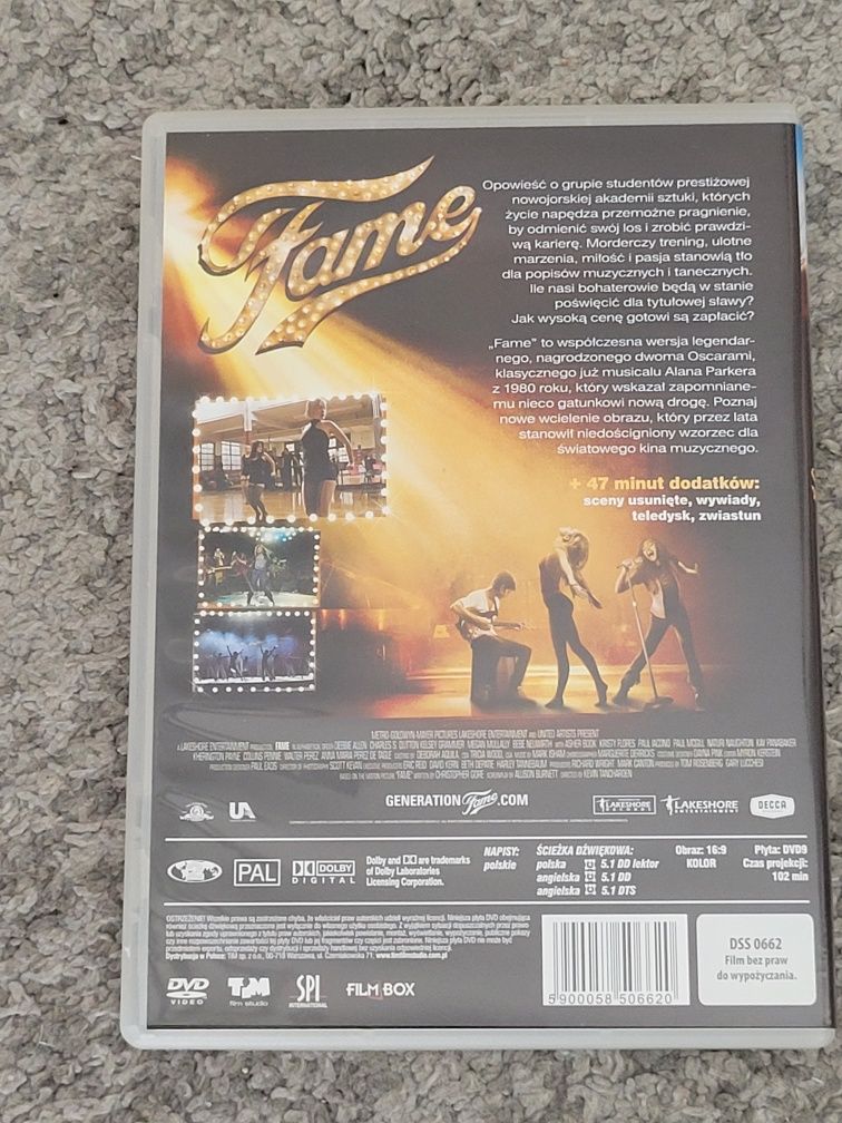 Fame Sława Film DVD