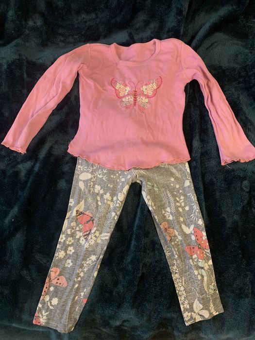 Домашний набрр GAP пижама Бабочки 3/4года