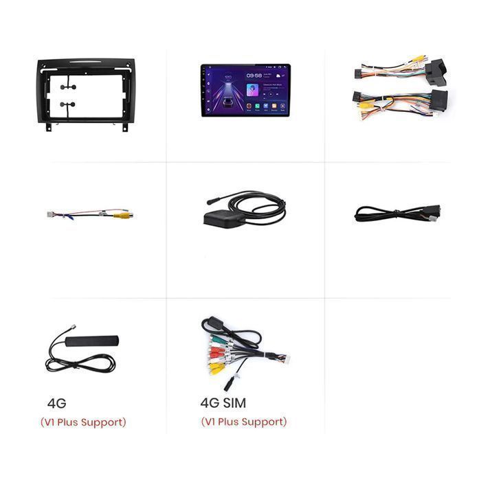 Radio Android do Mercedes SLK R171, CarPlay, Android Auto, 2GB 32GB