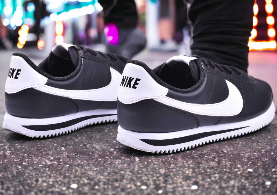 Buty Damskie Nike Cortez Czarne Nowe r 38,5 - 24 cm Szybka Wysyłka