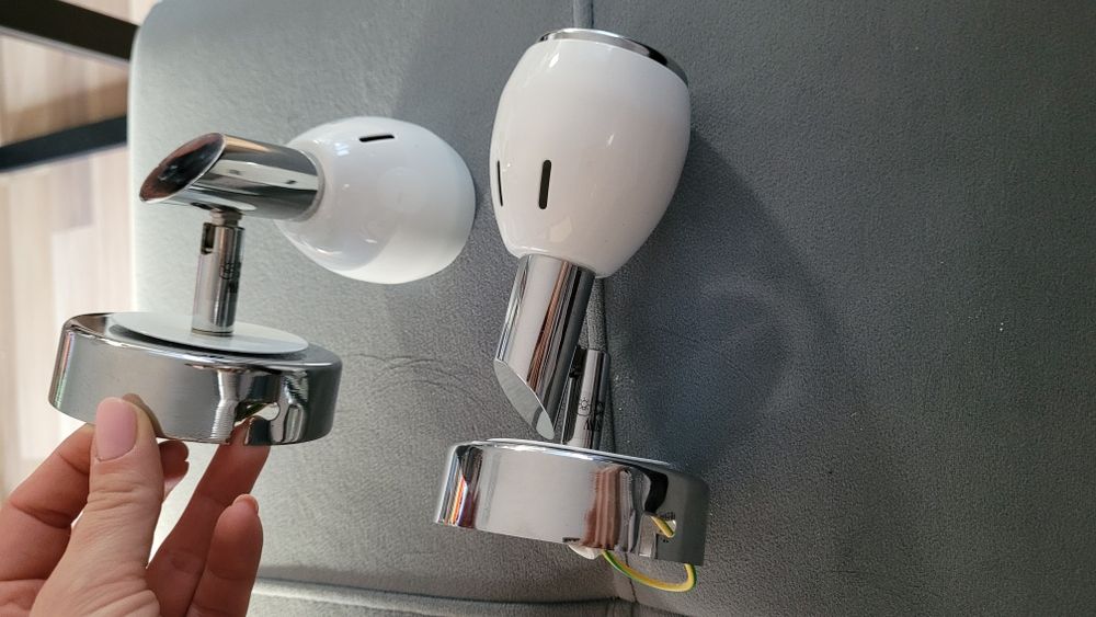 Reflektorek ścienny Colors Biały. 2 sztuki.