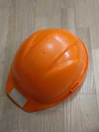 Детская пластиковая каска строителя.  Оранжевая