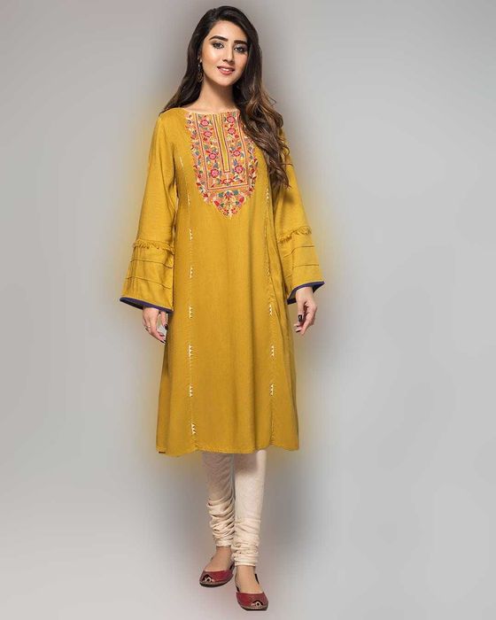 Nowa sukienka tunika indyjska M 38 L 40 oliwkowa haft wiskoza boho hip