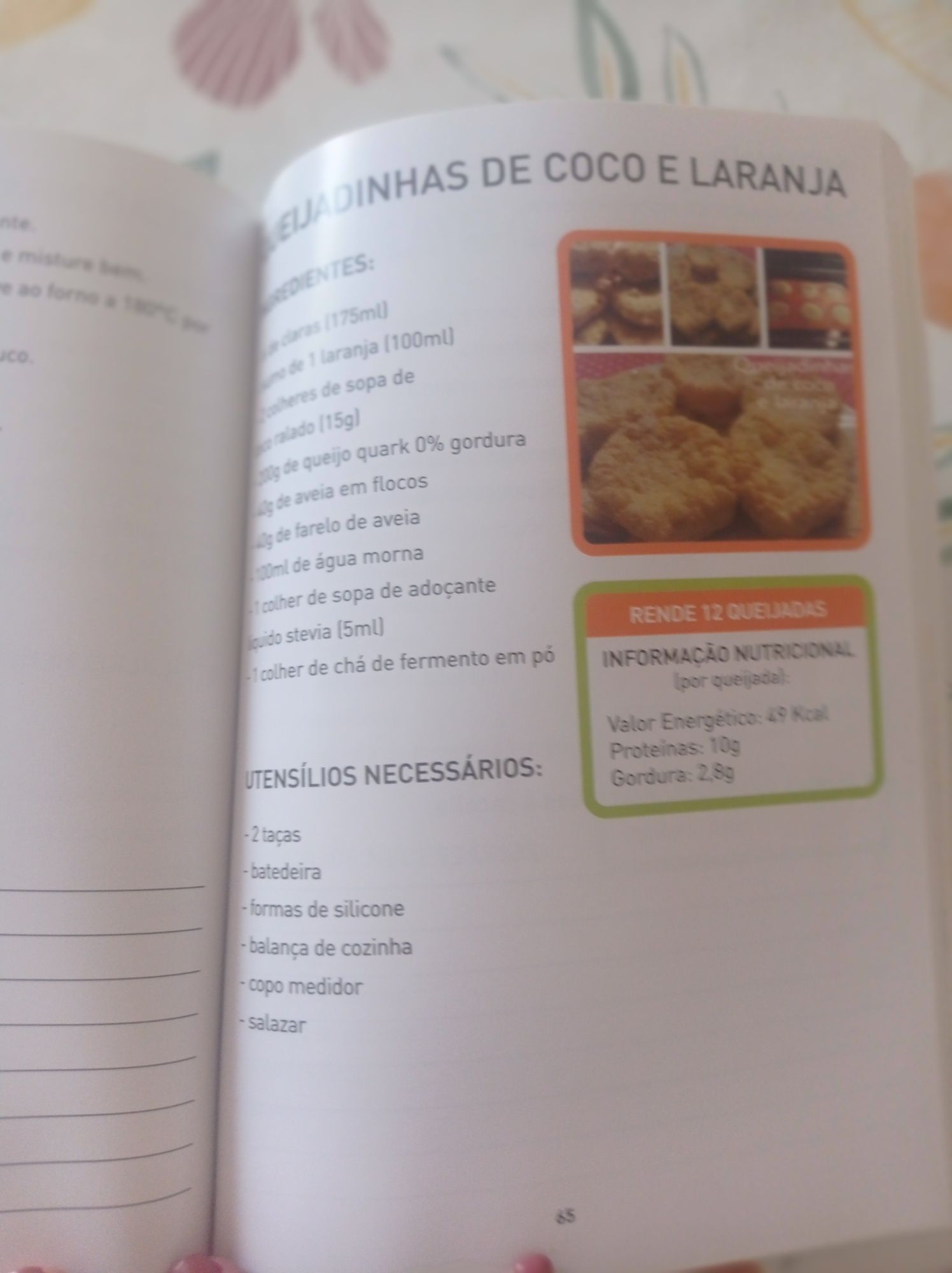 Livro de receitas de doces saudáveis