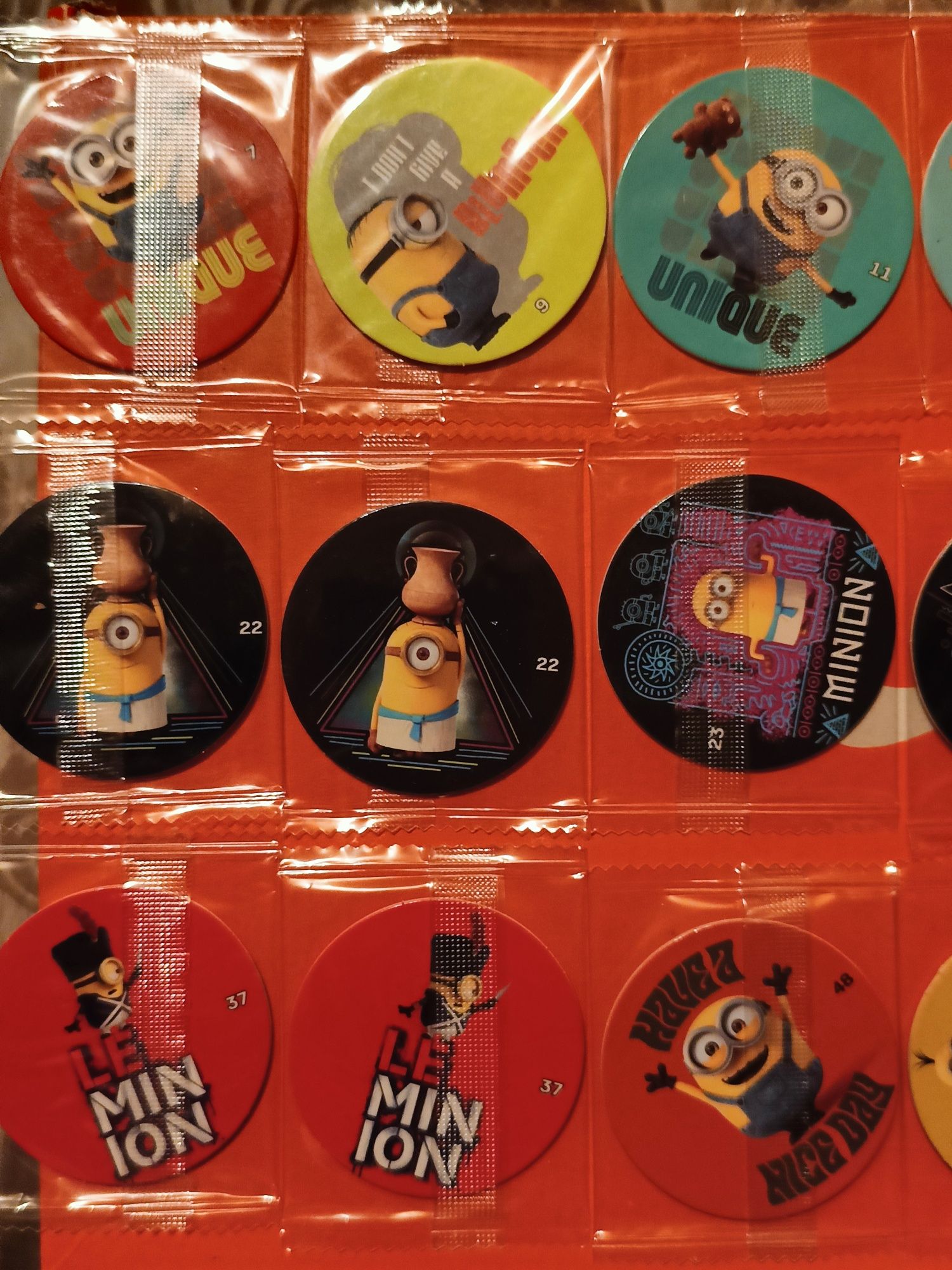 Żetony Minionki Chipicao 21 sztuk