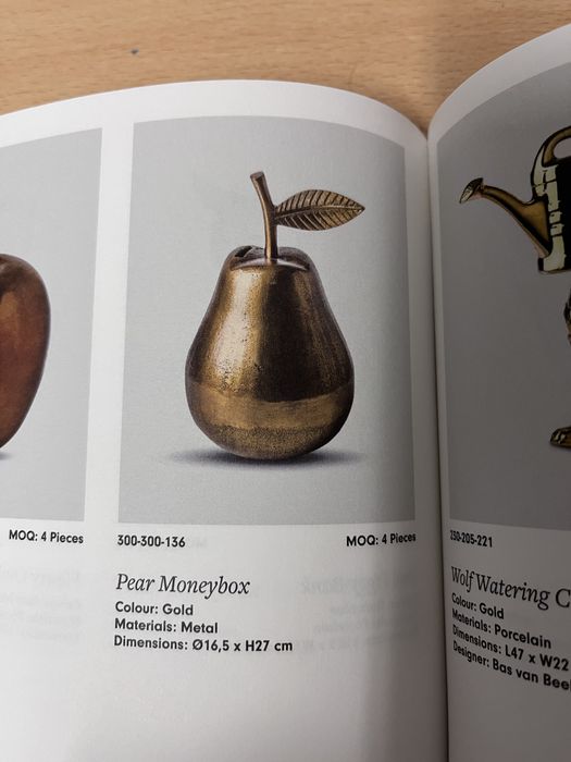 Skarbonka metalowa gruszka Pols Potten