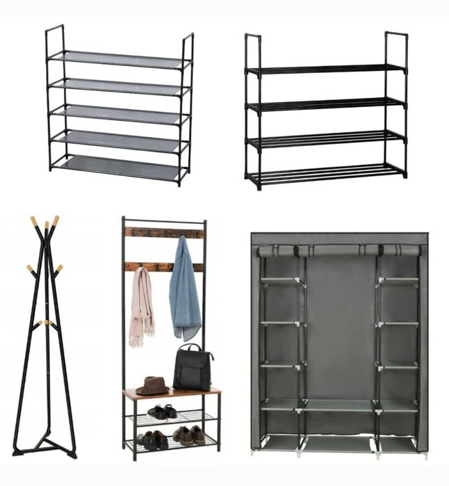 Полиця вішалка стійка шафа підставка для взуття одягу підлогова лофт
