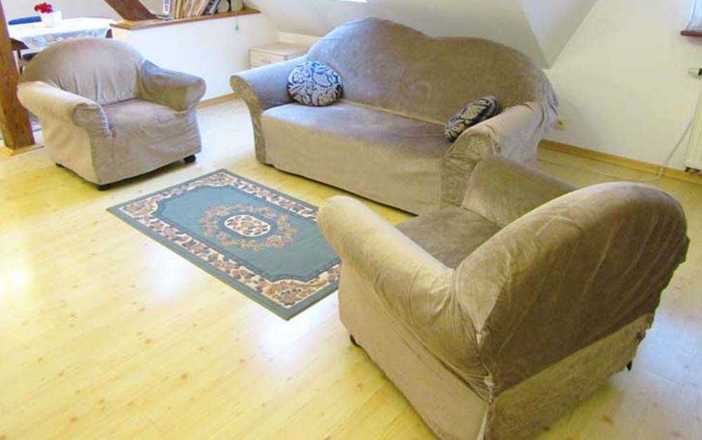Komplet (sofa & 2 fotele) w starym stylu