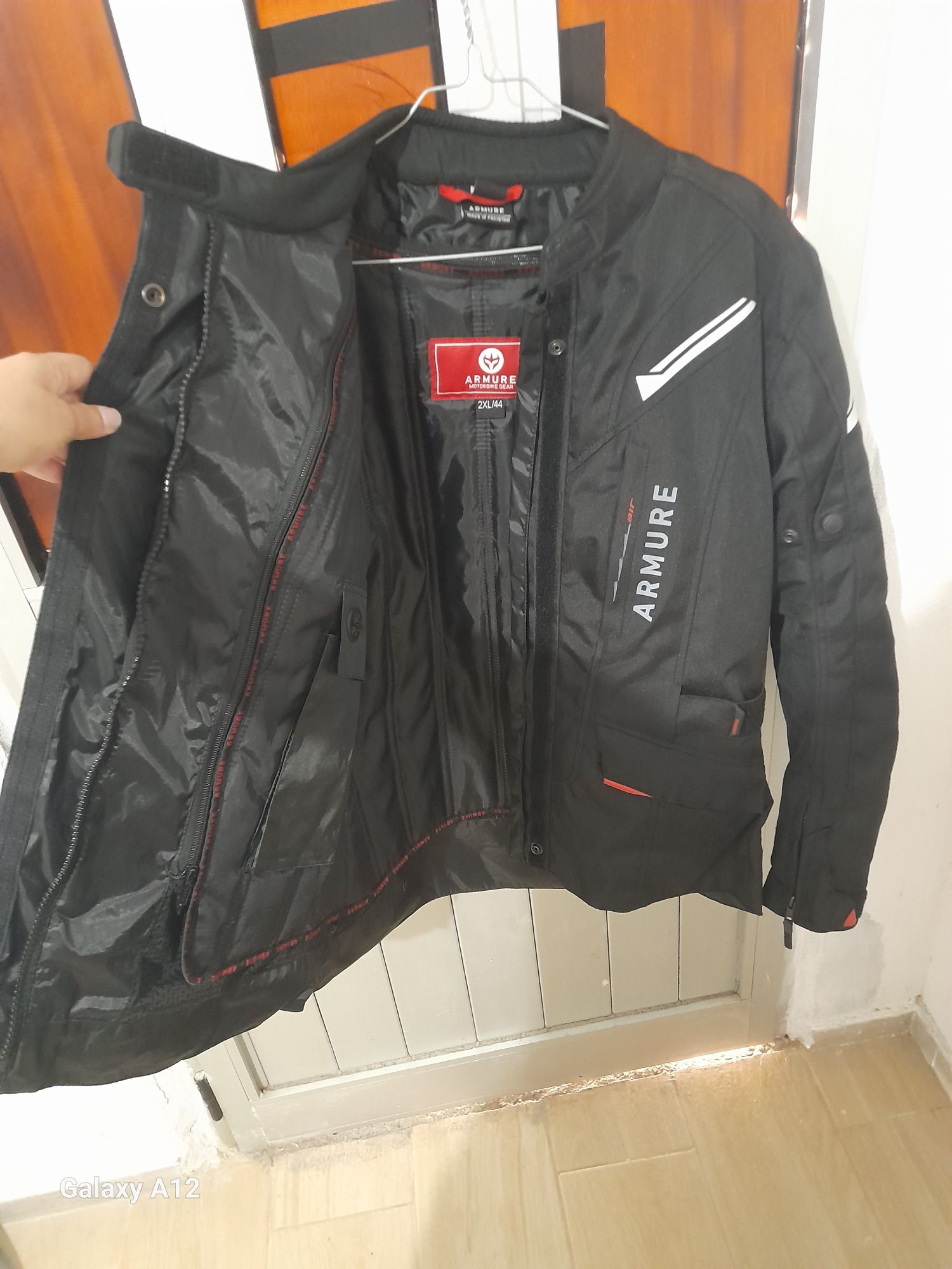 Casaco de motoqueiro impermeável