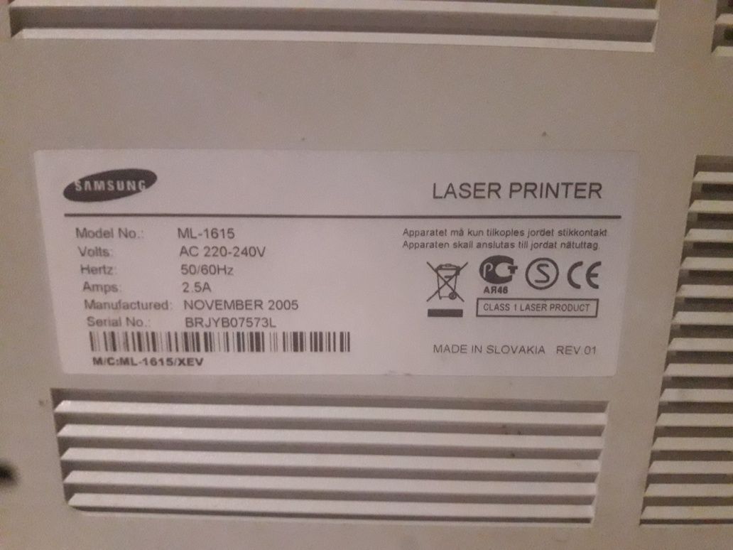 принтер лазерний Sumsung ML-1615