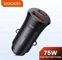 Быстрое автомобильное зарядное устройство Toocki 75w QC 4.0 PD 3.0 PPS