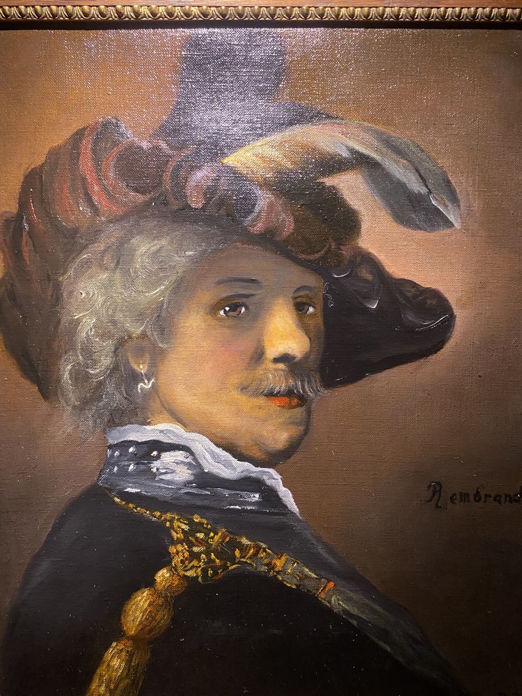 Rembrandt obraz olej na płótnie