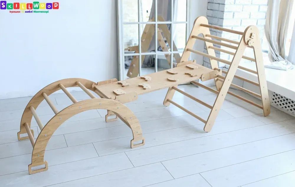 Трикутник Піклер + Гірка Монтессорі + Арка Skillwood