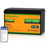 12V 150Ah SMART LiFePo4 Akumulator ECO Worthy Bluetooth CERTYFIKOWANY