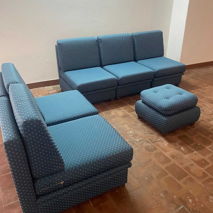 Sofá modular e puff