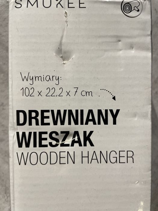 Nowy drewniany wieszak loft, wyprzedaz garazowa