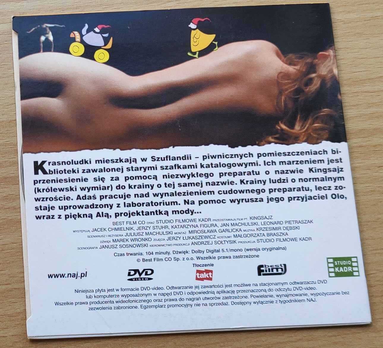 Kingsajz - film na płycie dvd - komedia polska z K. Figurą