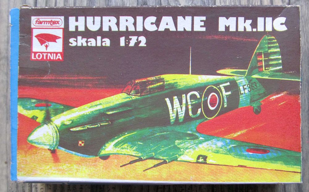Hurricane Mk.IIc, 1:72, Farmtex/Lotnia, , vintage, UNIKAT