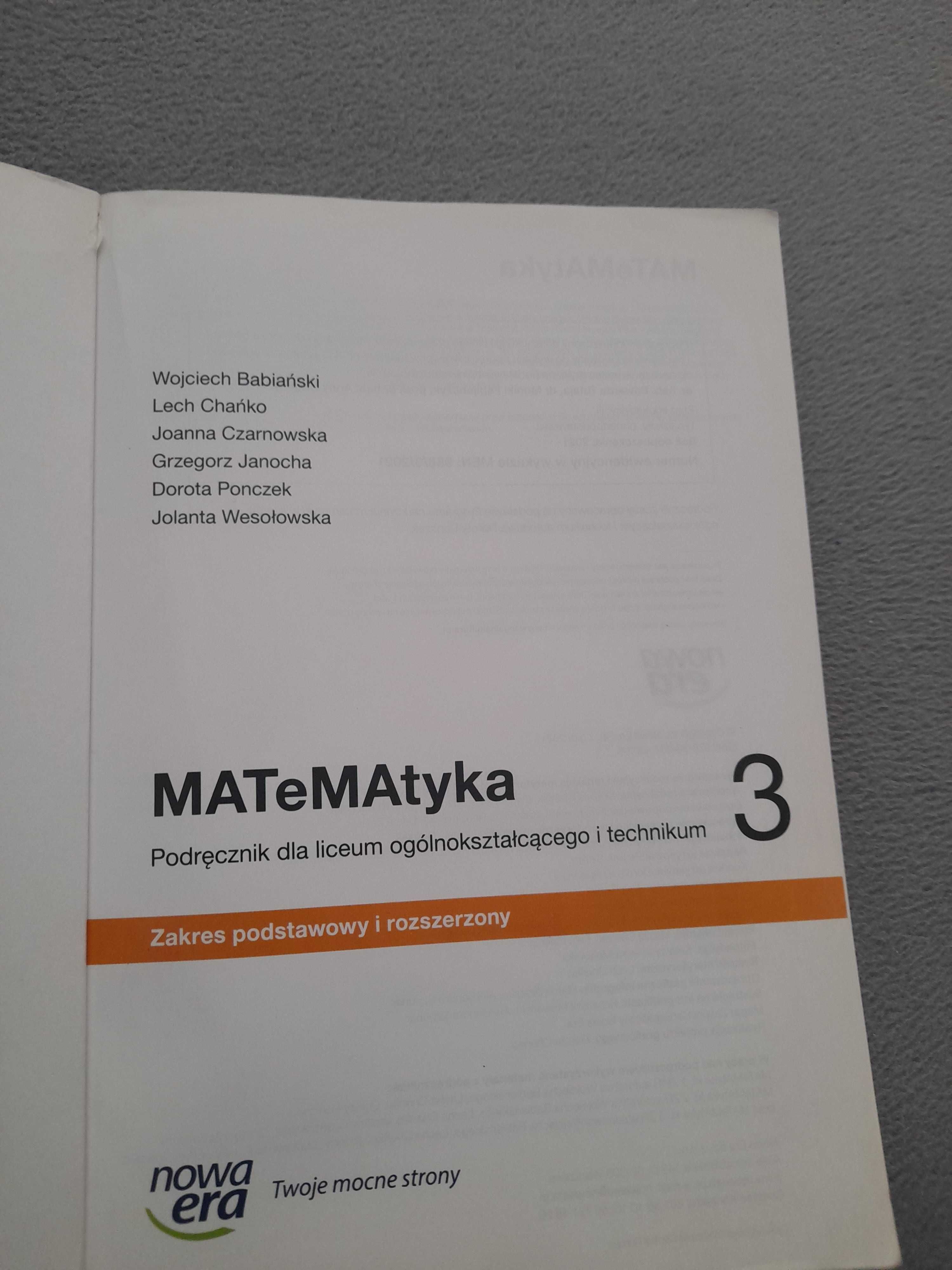 Matematyka kl 3 liceum i technikum