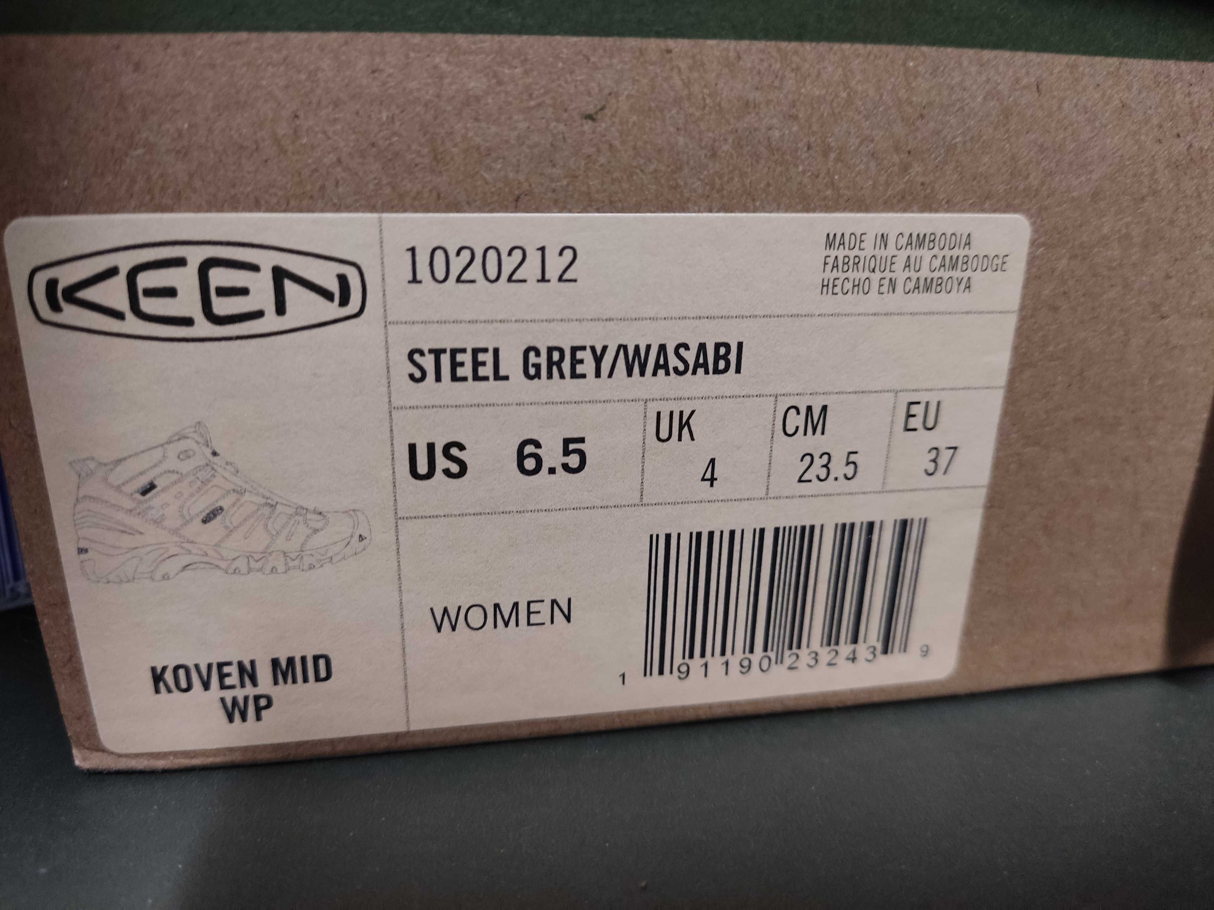 KEEN KOVEN MID WP buty trekkingowe damskie 37/23,5