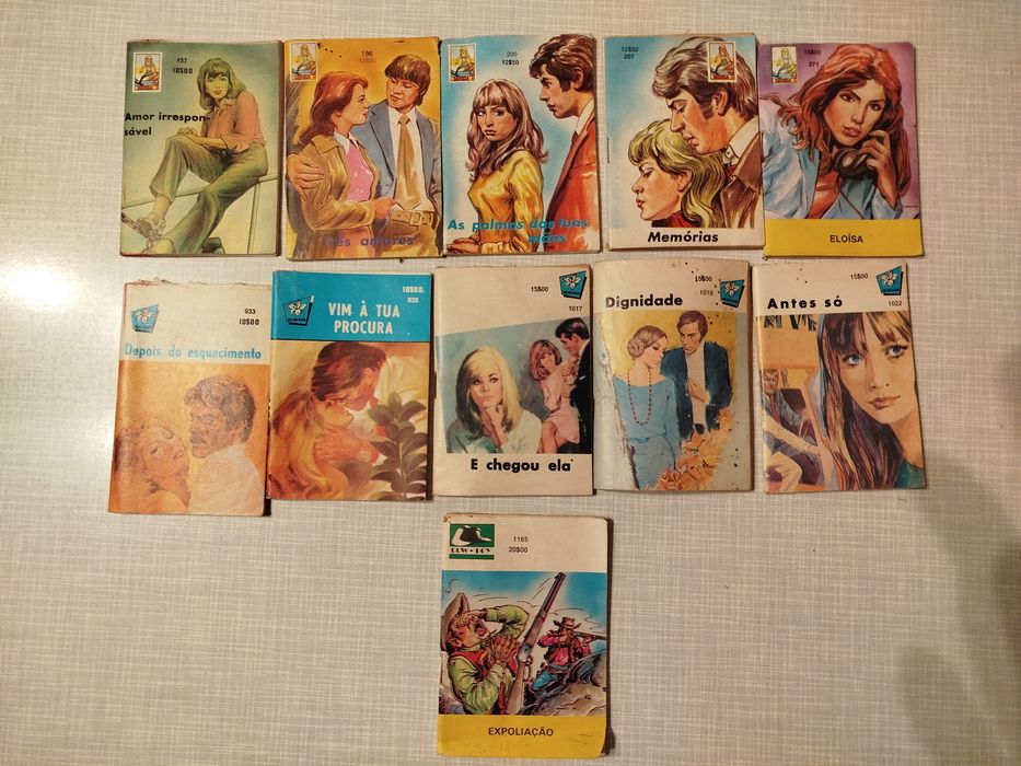 11 livros de bolso -Sereia, Cow-Boy e Açucena