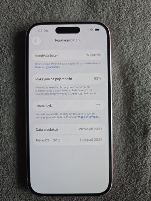 iPhone 15 128 GB różowy - jak NOWY + 2x Etui