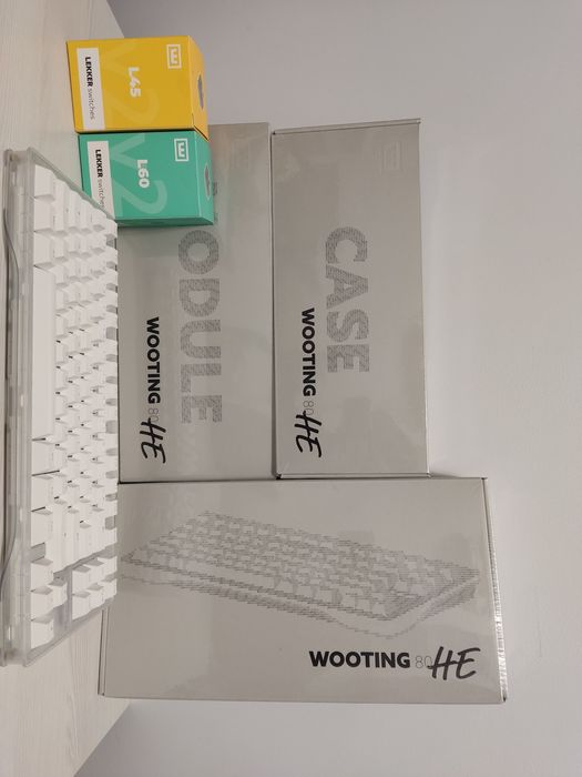 Wooting 80HE Zinc black/white/ghost/frost