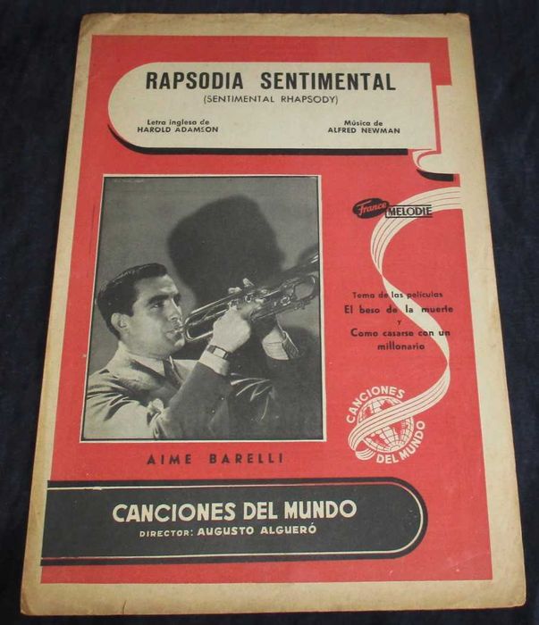Partitura Rapsodia Sentimental Música Alfred Newman