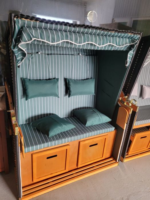 Kosz plazowy butelkowa zieleń! Plecionka czarna. Kosz na ogrod .