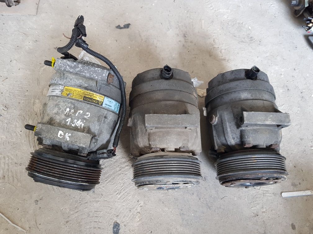 Компресор кондиціонера, Renault Laguna 2. Рено лагуна 1.9dci. Насос
