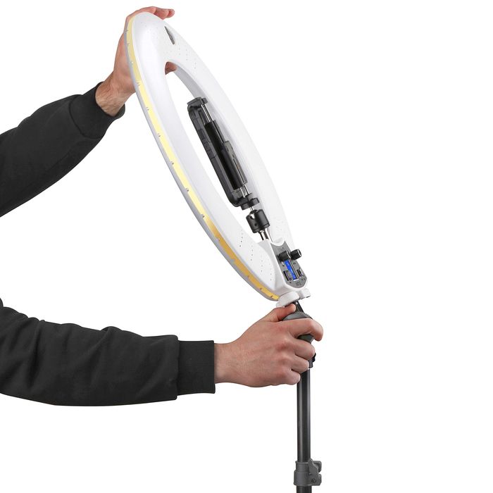 Кільцева лампа 105 Вт LUMO SHUTTLE для блогерів, сфери краси, тік-ток