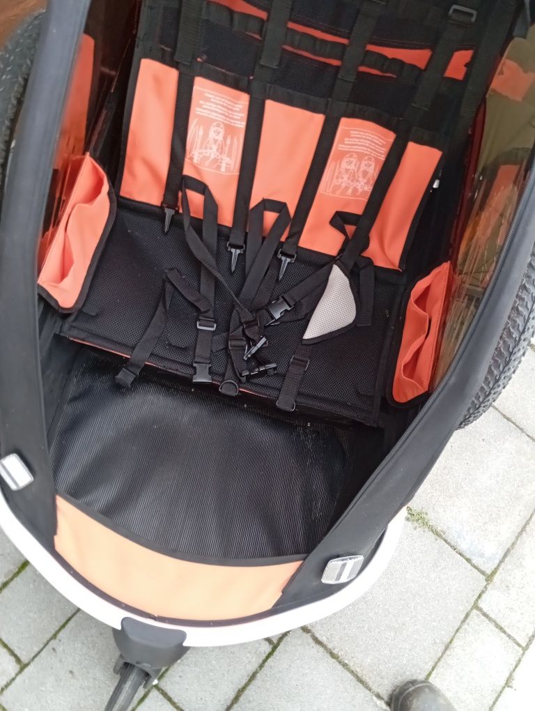 Przyczepka rowerowa dla dzieci 2 dwu osobowa ktm jogger wózekk dw