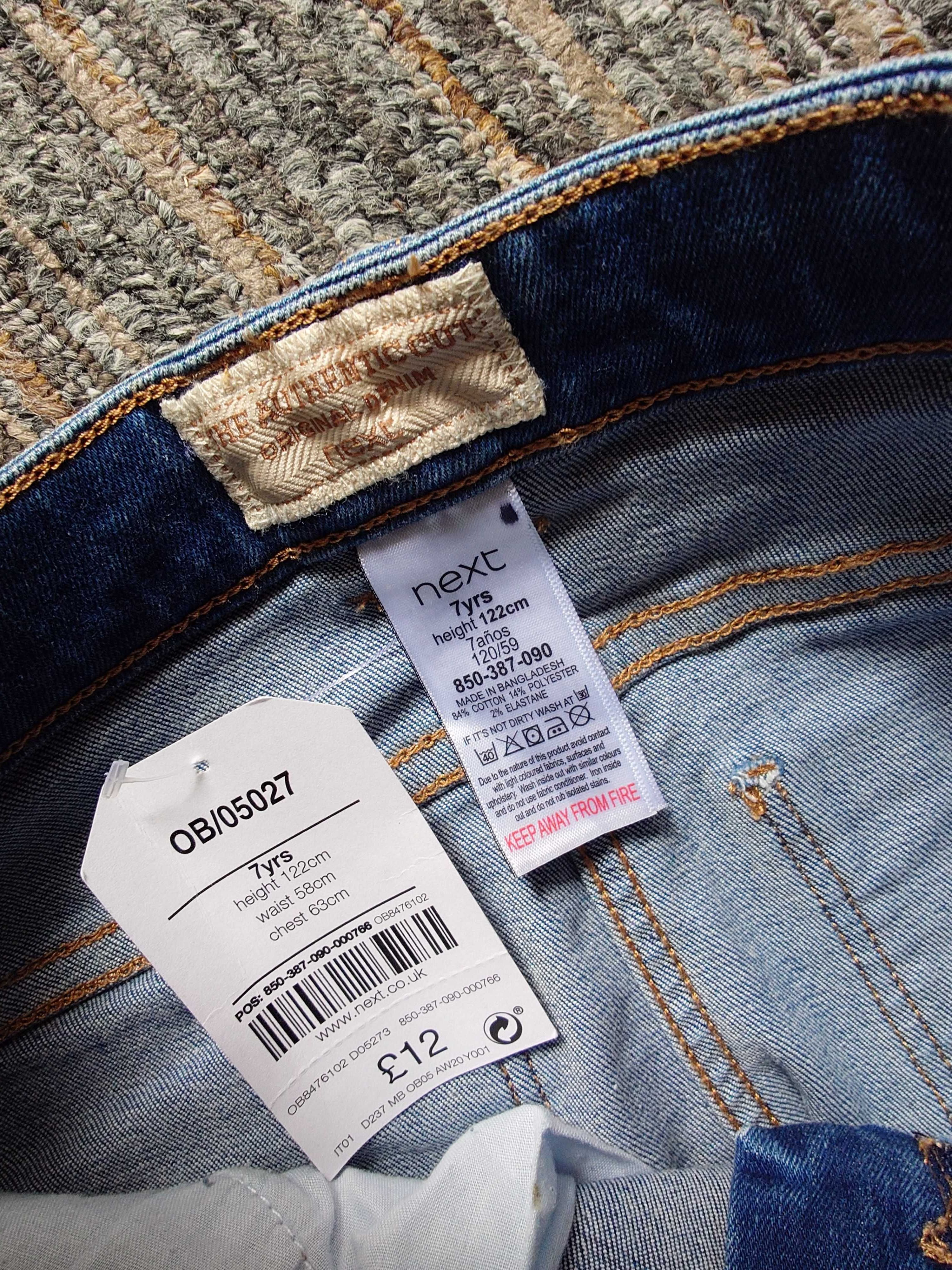 NOWE dżinsy Next r. 122 / Skinny