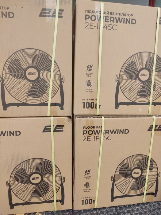 200вт 45см Мідний двигун металл вентилятор напольный підлоговий