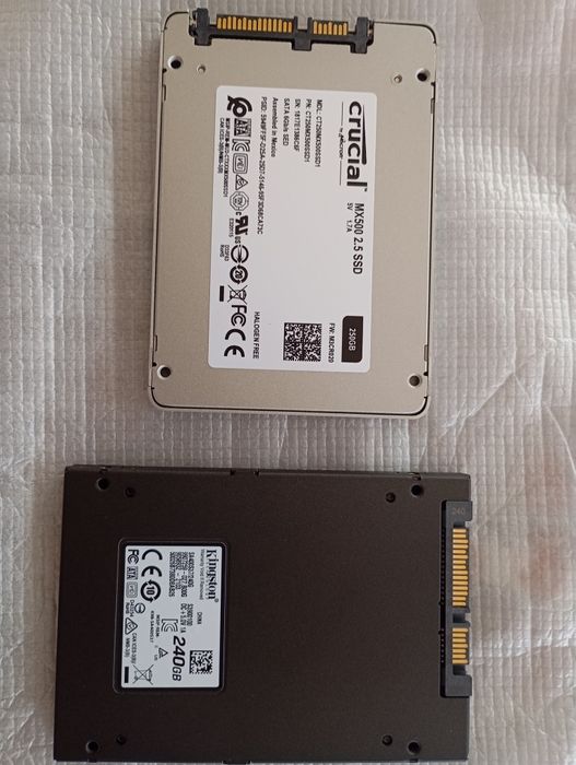Discos SSD nvme e Sata de 512gb e 256gb