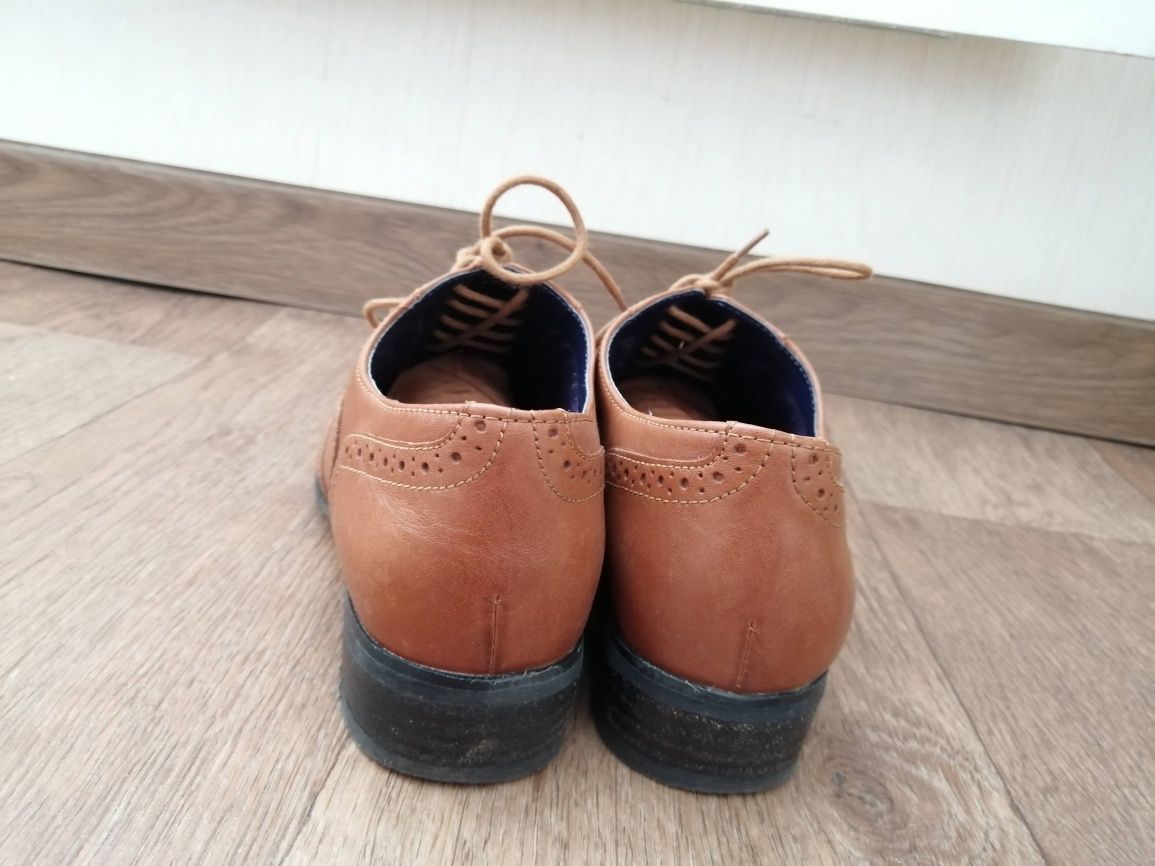 Оксфорды Clarks кожа
