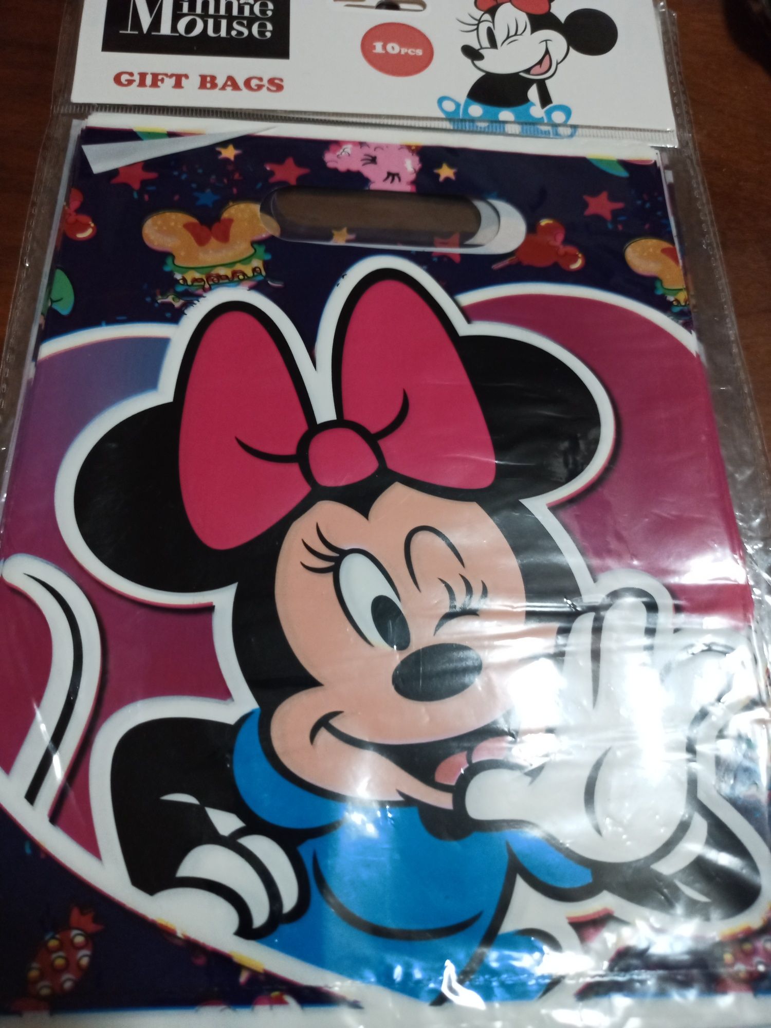 Torebki prezentowe urodziny przedszkole Myszka Minnie Disney  10 szt.