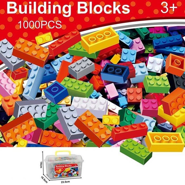 Блоки Лего Lego 1000 шт,500шт,в боксе, конструктор лего