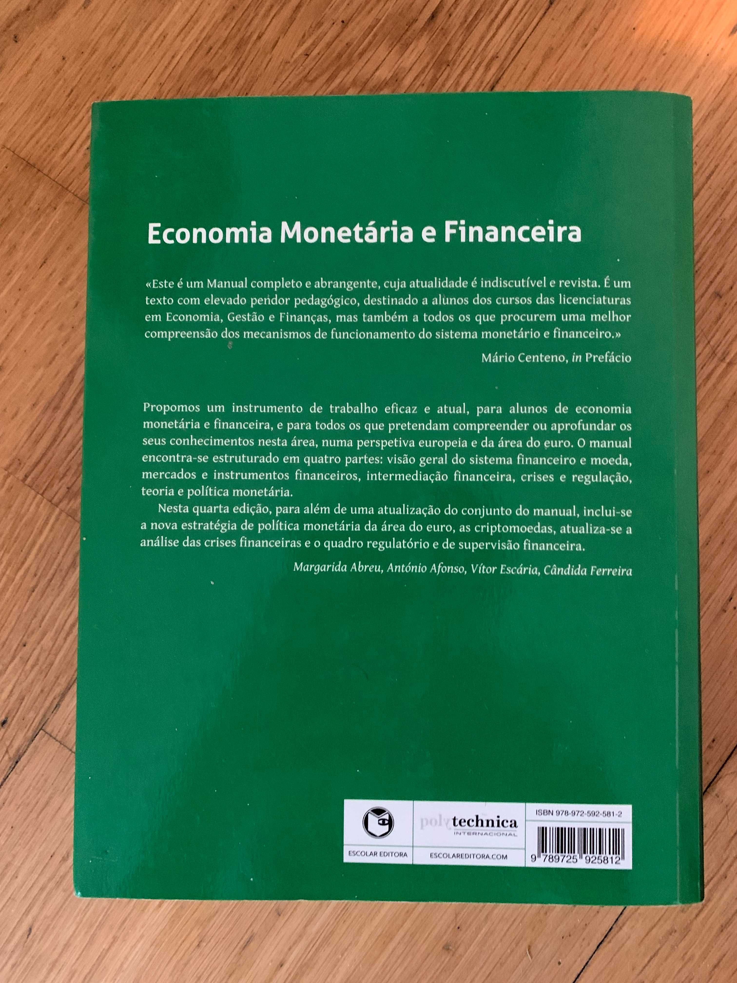 Livro Economia Monetária e Financeira