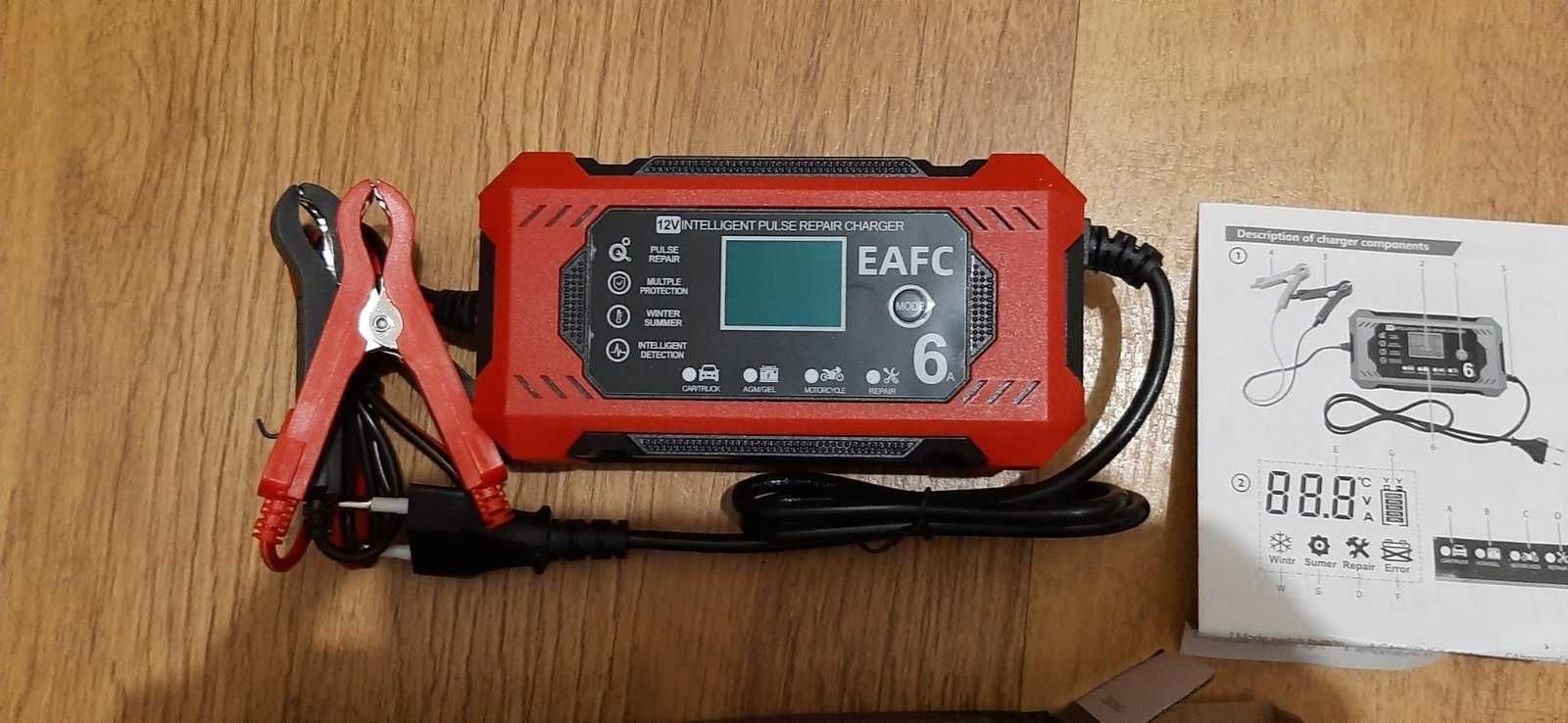 Интеллектуальное импульсное зарядное устройство EAFC 12V 6A АКБ.