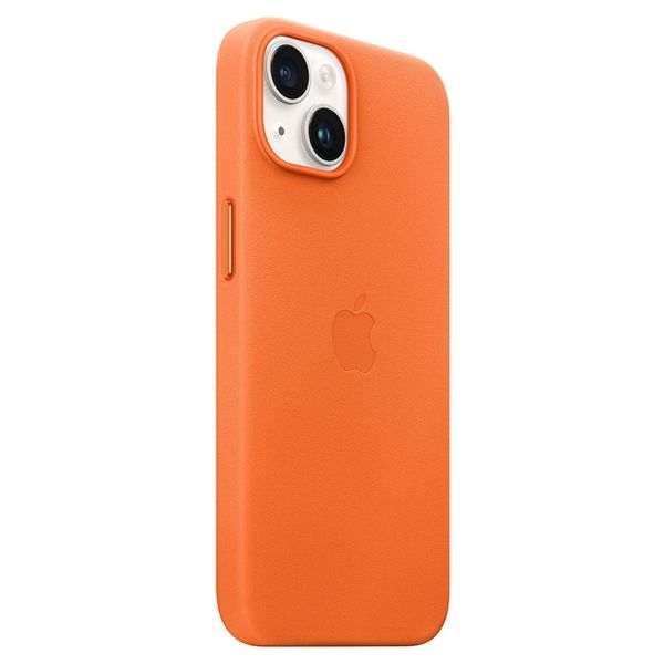 Etui Skórzane Apple MagSafe do iPhone'a 14/15/13 6,1" - Pomarańczowy
