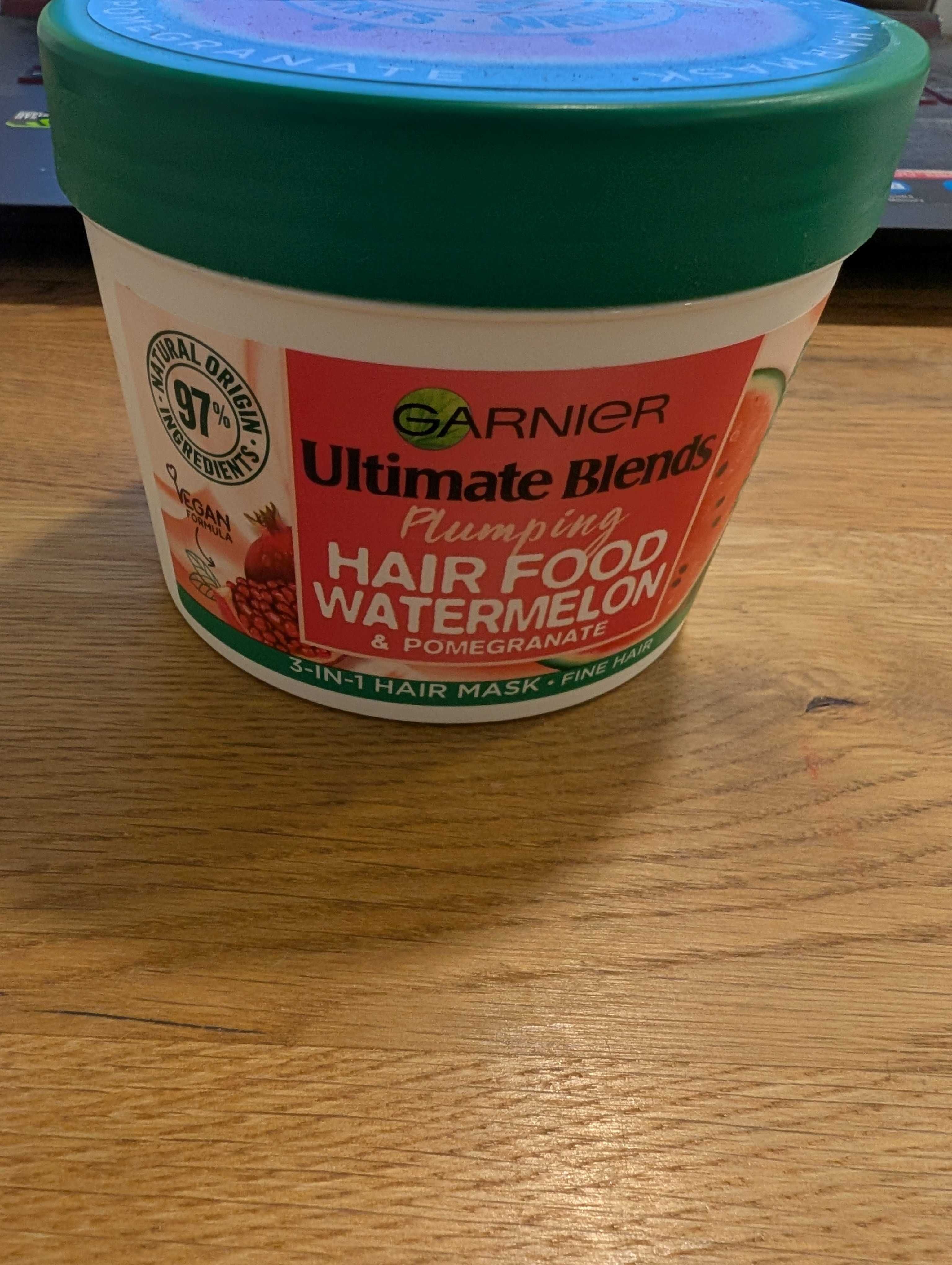 Maska rewitalizująca - GARNIER Hair Food Watermelon, 390ml